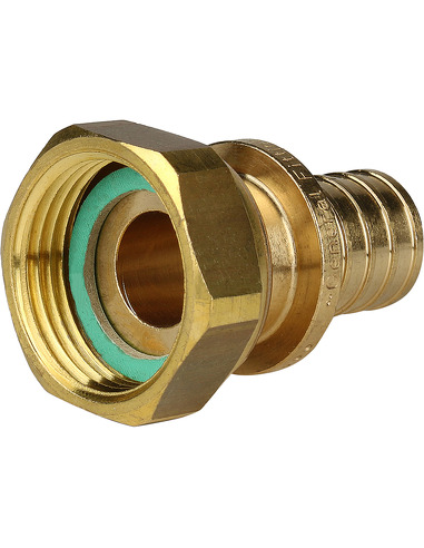 Переходник STOUT 20x3/4" ВР с накидной гайкой для труб из сшитого полиэтилена