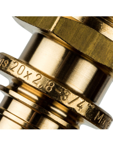 Переходник STOUT 20x3/4" НР для труб из сшитого полиэтилена