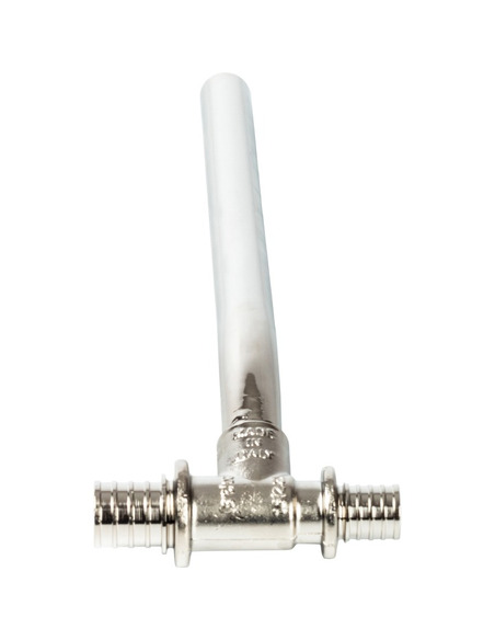 Трубка для подключения радиатора Т-образная STOUT 16/15/20 для труб из сшитого полиэтилена