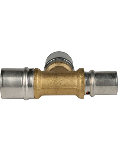 Тройник переходной STOUT 26x26x20 для металлопластиковых труб пресс