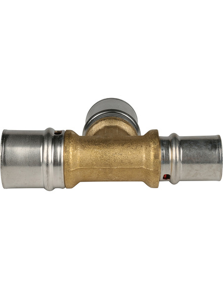 Тройник переходной STOUT 26x26x20 для металлопластиковых труб пресс