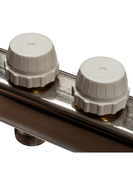 Коллектор STOUT из нержавеющей стали в сборе без расходомеров 11 вых.