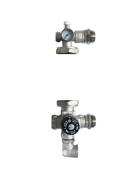 Насосно-смесительный узел STOUT термостат. клапан 30-60°C, 4х ходовой, без насоса