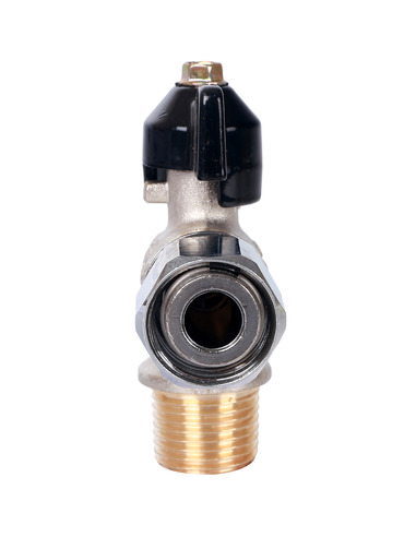 Кран шаровой угловой STOUT 1/2"х1/2" НР-накидная гайка (бабочка)