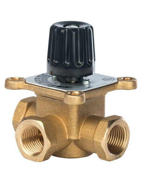 Клапан трехходовой смесительный STOUT 1/2" ВР, Kvs 2,5