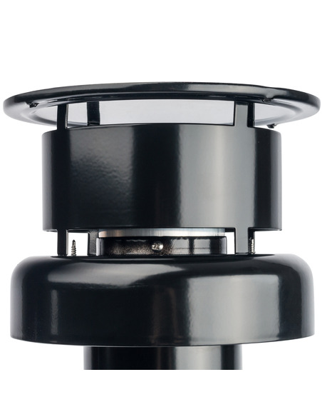 Труба с наконечником STOUT Ø80/100 - 584мм вертикальная утепленная