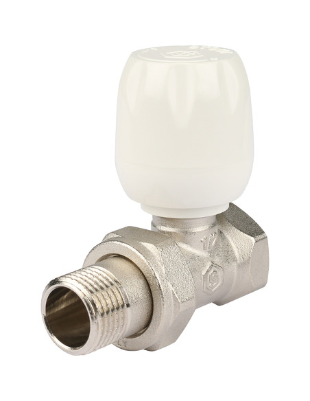 Клапан ручной терморегулирующий STOUT 1/2" прямой с неподъемным шпинделем