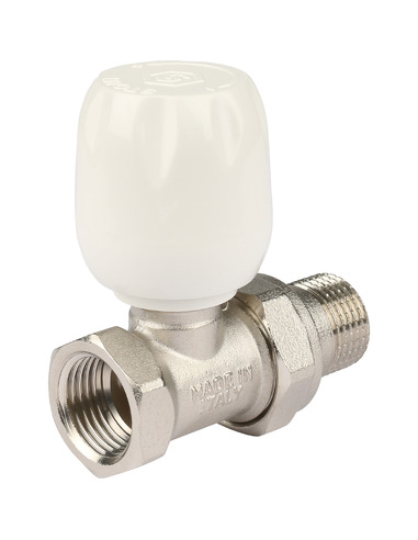 Клапан ручной терморегулирующий STOUT 1/2" прямой с неподъемным шпинделем