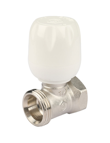 Клапан ручной терморегулирующий STOUT 1/2" прямой с неподъемным шпинделем