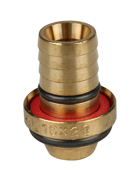 Тройник с креплением STOUT 20x1/2" ВР для металлопластиковых труб обжим