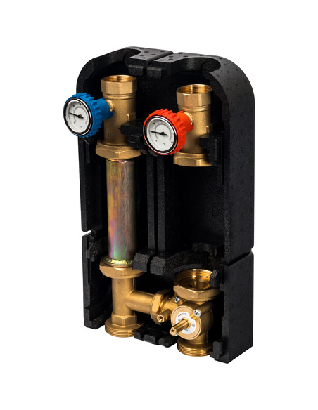 Насосная группа STOUT с приводным смесителем 1 1/4" без насоса