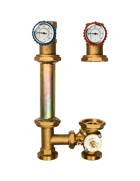 Насосная группа STOUT с приводным смесителем 1 1/4" без насоса