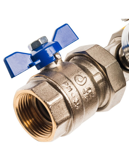 Коллектор STOUT из латуни в сборе без расходомеров 9 вых.