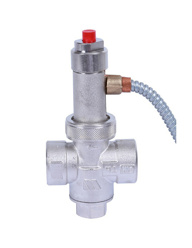 Защитный термоклапан Watts STS для твердотопливных котлов 1/2", капиляр 1300 мм