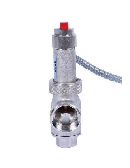 Защитный термоклапан Watts STS для твердотопливных котлов 1/2", капиляр 1300 мм