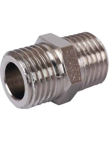 Ниппель никелированный STOUT 1/8" НР