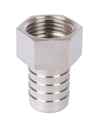 Штуцер никелированный STOUT 1/2"х16 ВР
