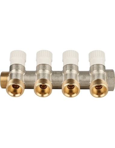 Коллектор распределительный STOUT 3/4", 4 вых. 3/4" ЕК