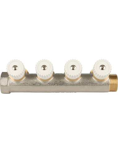 Коллектор распределительный STOUT 3/4", 4 вых. 3/4" ЕК