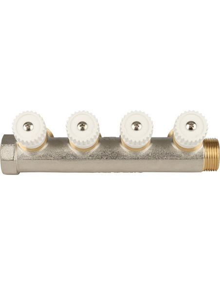 Коллектор распределительный STOUT 3/4", 4 вых. 3/4" ЕК