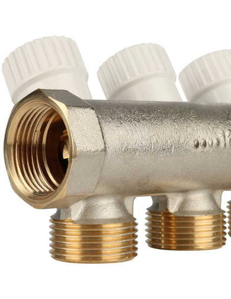 Коллектор распределительный STOUT 3/4", 4 вых. 3/4" ЕК