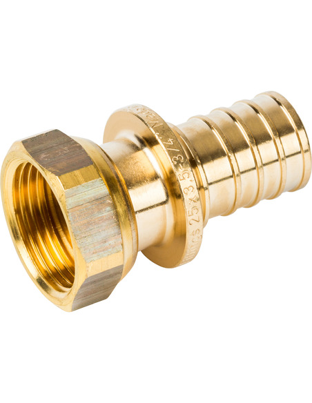 Переходник STOUT 25x3/4" ВР с накидной гайкой для труб из сшитого полиэтилена