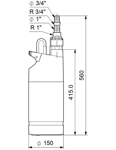 Насос колодезный Grundfos SB 3-45 A