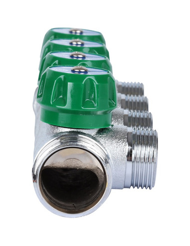 Коллектор регулирующий STOUT 3/4", 4 вых. 3/4" ЕК