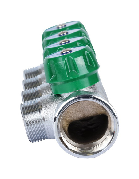 Коллектор регулирующий STOUT 3/4", 4 вых. 3/4" ЕК