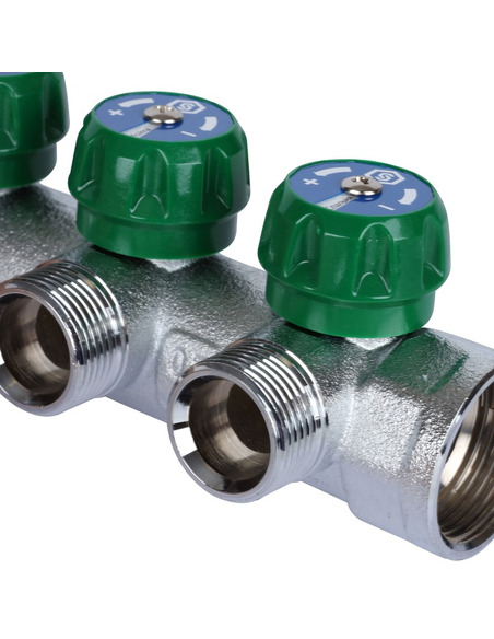 Коллектор регулирующий STOUT 3/4", 4 вых. 3/4" ЕК