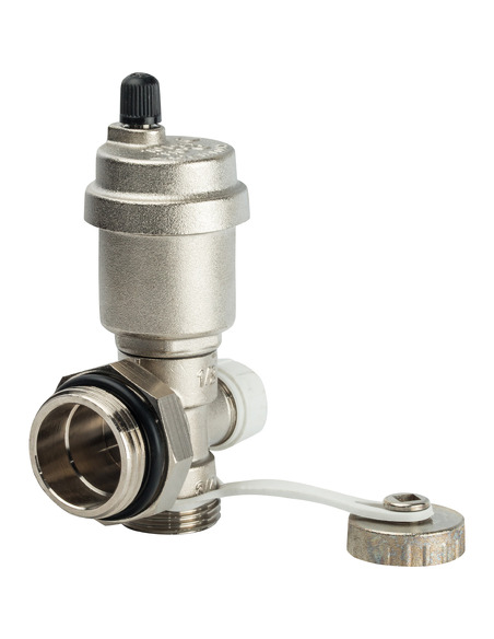 Регулируемый концевой фитинг STOUT 1" с вентилем и автоматическим воздухоотводчиком