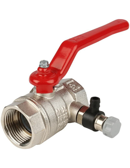 Кран шаровой ITAP 115 1" ВР-ВР со спускным клапаном (рычаг)