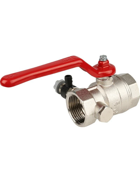 Кран шаровой ITAP 115 1" ВР-ВР со спускным клапаном (рычаг)