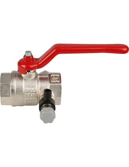 Кран шаровой ITAP 115 1" ВР-ВР со спускным клапаном (рычаг)