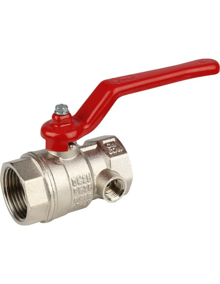 Кран шаровой ITAP 115 1" ВР-ВР со спускным клапаном (рычаг)