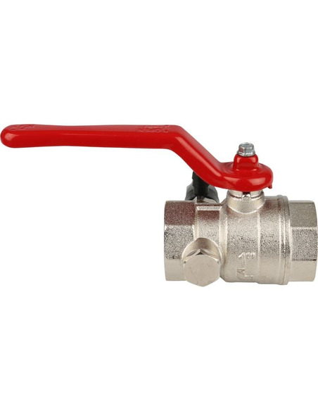 Кран шаровой ITAP 115 1" ВР-ВР со спускным клапаном (рычаг)