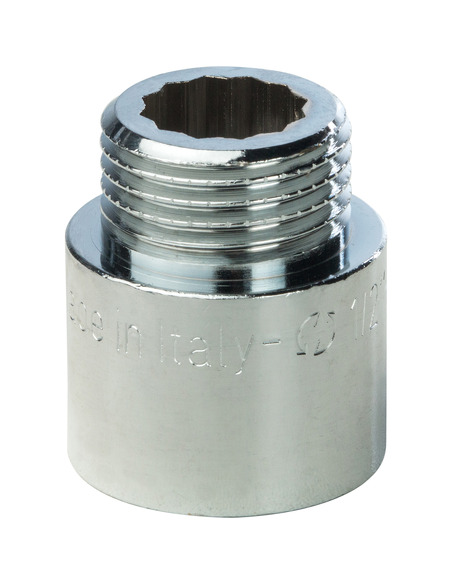 Удлинитель хромированный STOUT 1/2"х20 ВР-НР