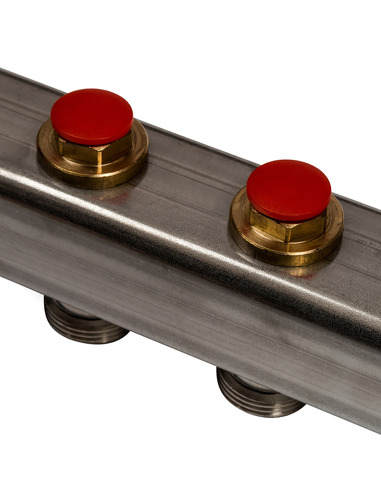 Коллектор STOUT из нержавеющей стали без расходомеров 7 вых.