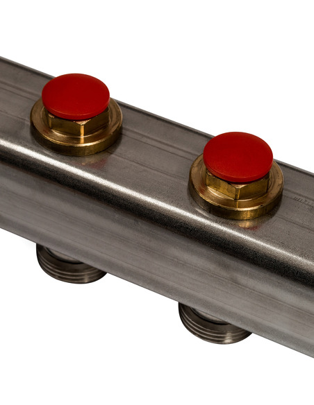 Коллектор STOUT из нержавеющей стали без расходомеров 7 вых.