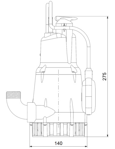 Насос дренажный Grundfos KPC 300 A