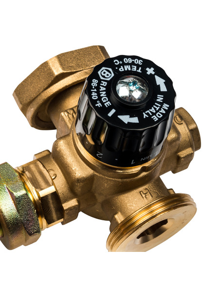 Насосная группа STOUT с термостатическим смесителем 1" без насоса