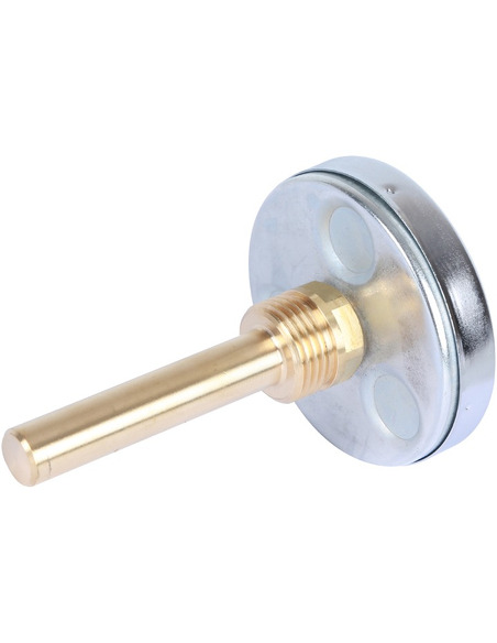 Термометр биметаллический STOUT 63 мм, 0-160ºС погружной, гильза 75 мм