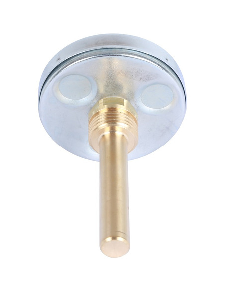 Термометр биметаллический STOUT 63 мм, 0-160ºС погружной, гильза 75 мм