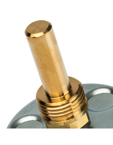 Термометр биметаллический STOUT 63 мм, 0-160ºС погружной, гильза 50 мм