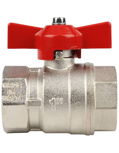 Кран шаровой STOUT стандартнопроходной 1" ВР-ВР (бабочка)