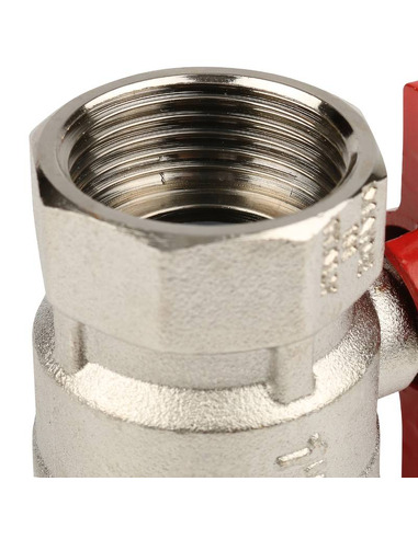 Кран шаровой STOUT стандартнопроходной 1" ВР-ВР (бабочка)