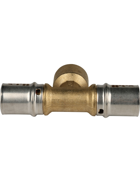 Тройник переходной STOUT 20x1/2"х20 ВР для металлопластиковых труб пресс