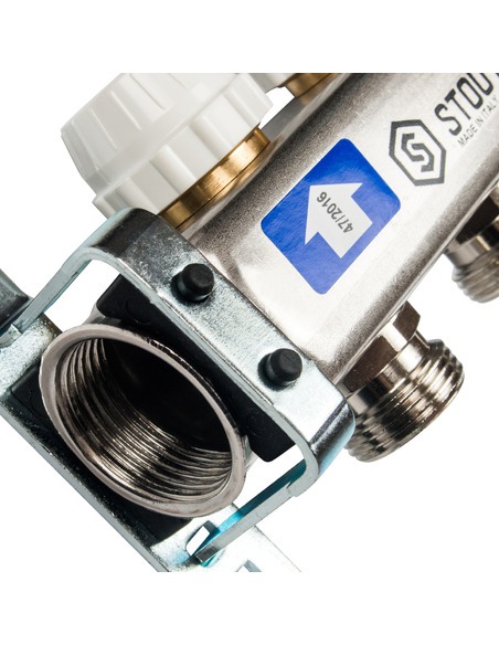 Коллектор STOUT из нержавеющей стали с расходомерами 2 вых.