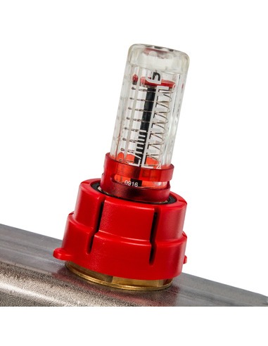 Коллектор STOUT из нержавеющей стали с расходомерами 2 вых.