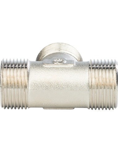 Тройник никелированный STOUT 1" НР